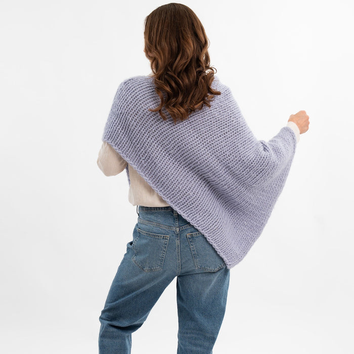 Absolute Beginner Poncho Knitting Kit | FREE Beginner Workshop Included - Wool Couture