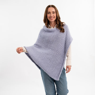 Absolute Beginner Poncho Knitting Kit | FREE Beginner Workshop Included - Wool Couture