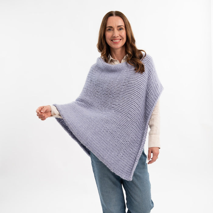 Absolute Beginner Poncho Knitting Kit | FREE Beginner Workshop Included - Wool Couture