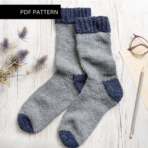 Accessories Knitting PDF Pattern - Colour Pop Socks - Wool Couture
