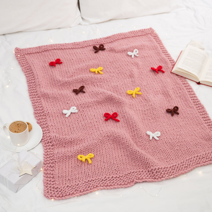 All Wrapped Up Beginner Blanket Knitting Kit | FREE Beginner Workshop Included - Wool Couture