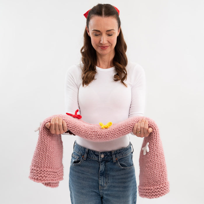 All Wrapped Up Beginner Blanket Knitting Kit | FREE Beginner Workshop Included - Wool Couture