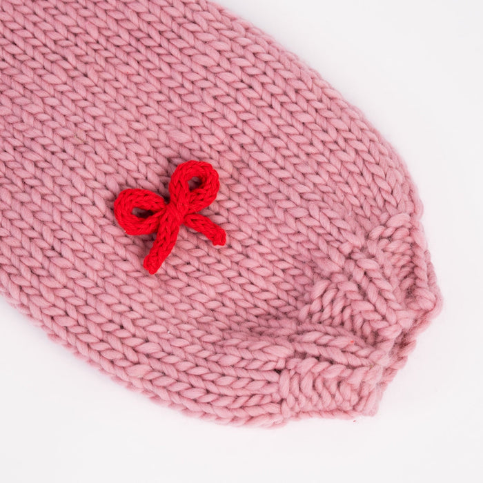 All Wrapped Up Bow Jumper Knitting Kit - Wool Couture