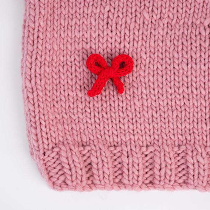 All Wrapped Up Bow Jumper Knitting Kit - Wool Couture