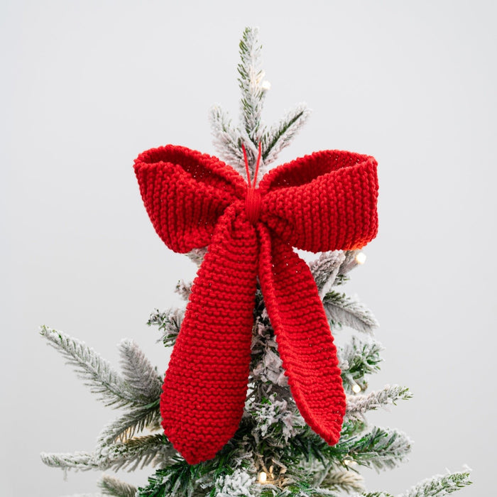 All Wrapped Up Christmas Bow Decorations Knitting Kit - Makes 13 - Wool Couture