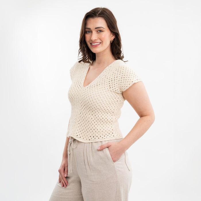Amalfi Cotton Top Easy Crochet Kit - Wool Couture