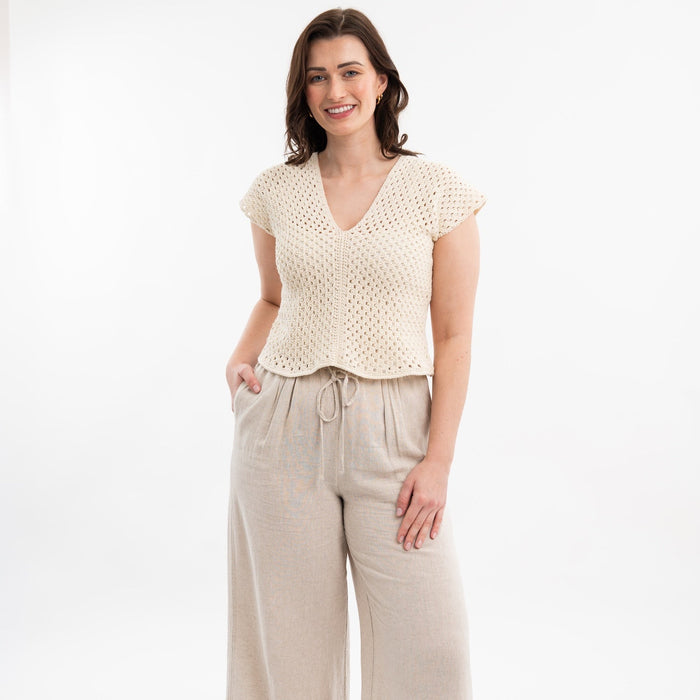 Amalfi Cotton Top Easy Crochet Kit - Wool Couture