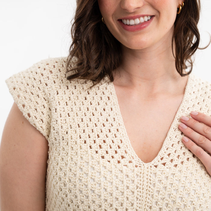 Amalfi Cotton Top Easy Crochet Kit - Wool Couture