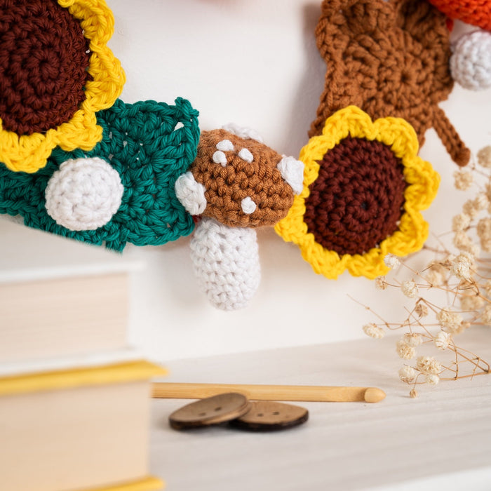Autumn Harvest Wreath Crochet Kit - Wool Couture