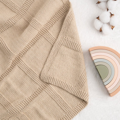 Baby Cotton Blanket Knitting Kit - Wool Couture