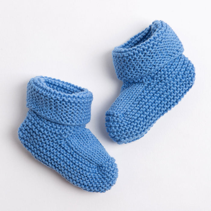 Baby Cotton Booties Knitting Kit Wool Couture