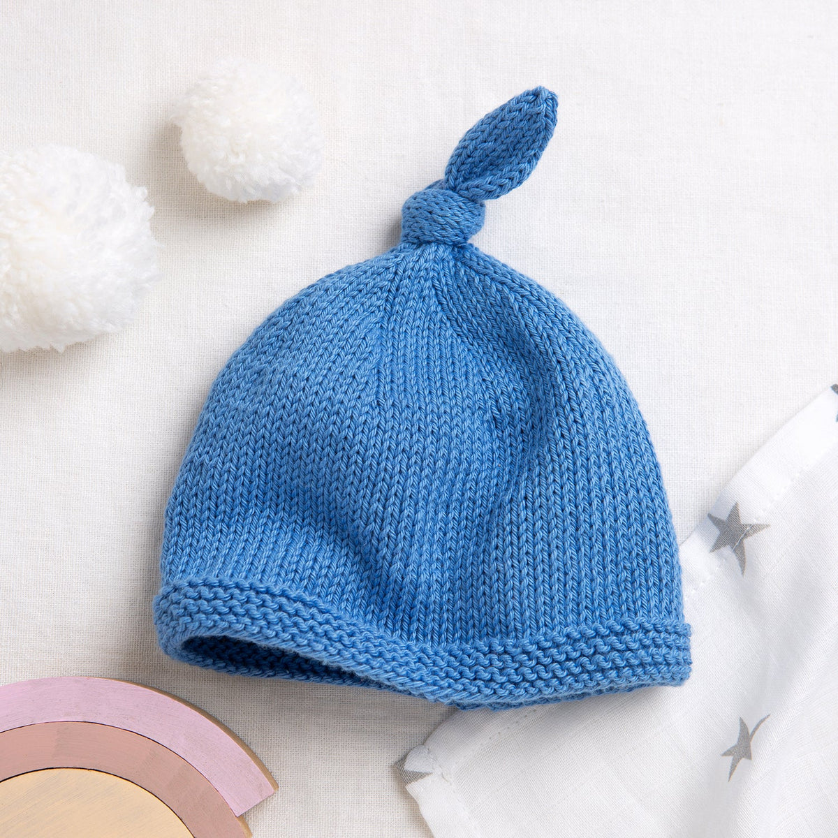 Knit Baby Hat Easy Loom Knit Hat For Beginners Baby Cotton Striped