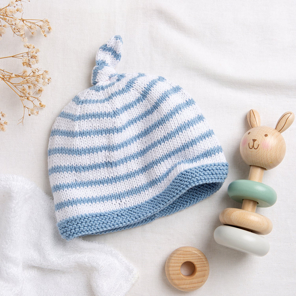 Free Knitting Patterns For Baby Hats On Straight Needles Baby Hat