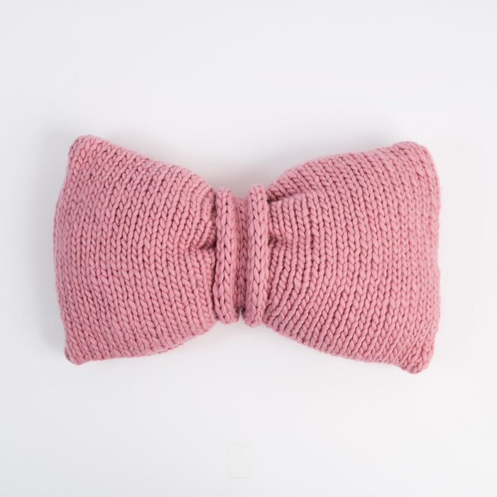 Beginner Bow Cushion Knitting Kit - Wool Couture