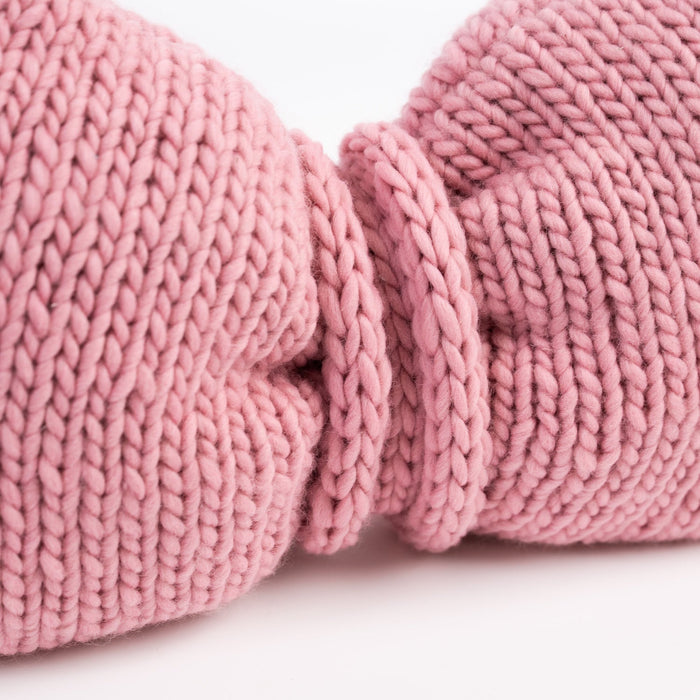 Beginner Bow Cushion Knitting Kit - Wool Couture