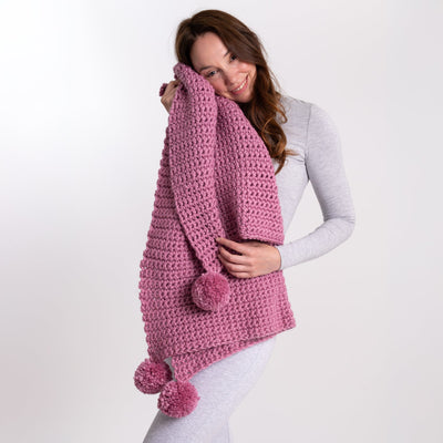 Beginners Pom Pom Blanket Crochet Kit - Wool Couture