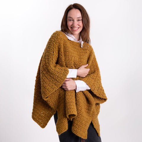 Beginners Poncho Crochet Kit - Wool Couture