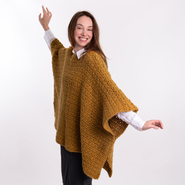 Beginners Poncho Crochet Kit - Wool Couture