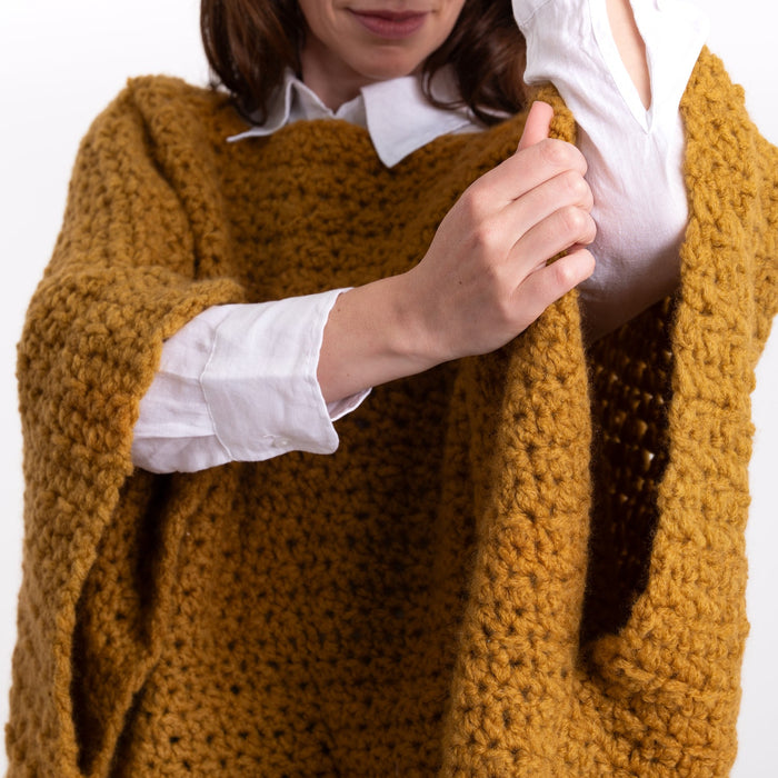 Beginners Poncho Crochet Kit - Wool Couture