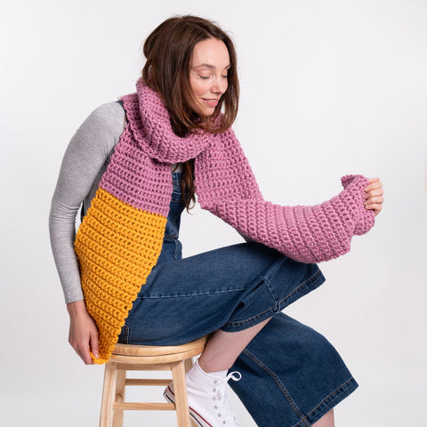 Beginners Scarf Crochet Kit - Wool Couture
