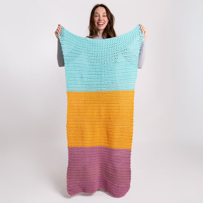 Beginners Stripe Blanket Crochet Kit - Wool Couture