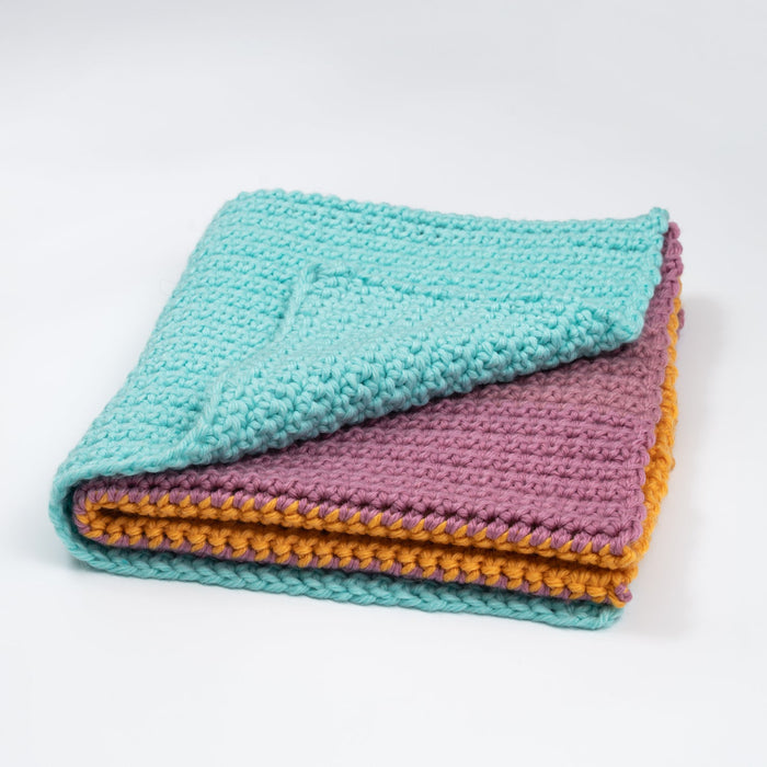 Beginners Stripe Blanket Crochet Kit - Wool Couture