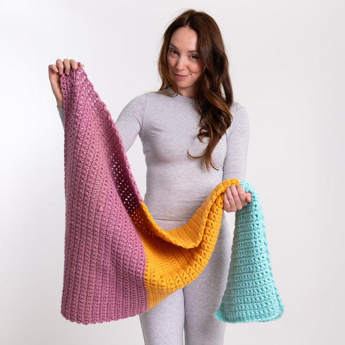 Beginners Stripe Blanket Crochet Kit - Wool Couture