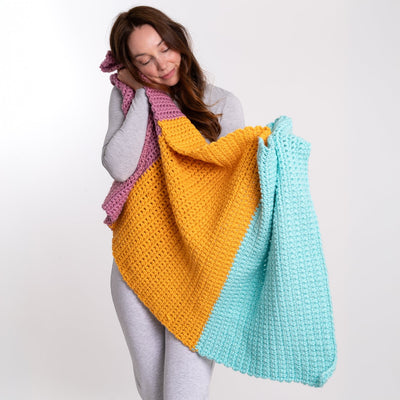 Beginners Stripe Blanket Crochet Kit - Wool Couture