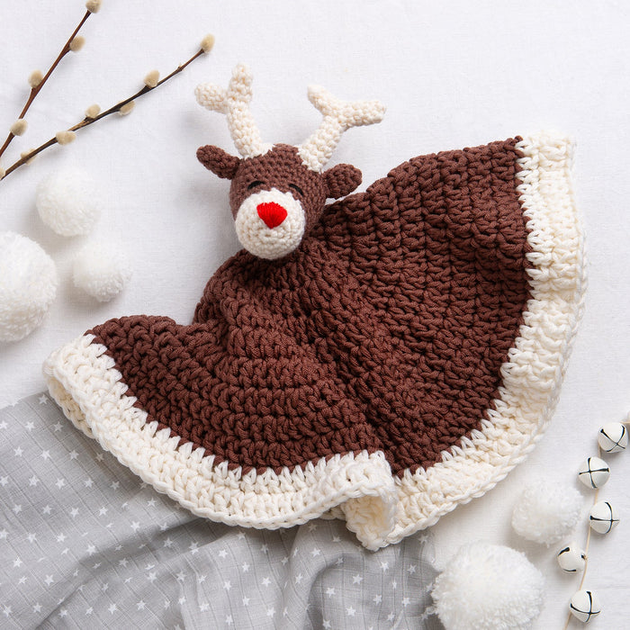 Belle The Reindeer Baby Comforter Crochet Kit Wool Couture