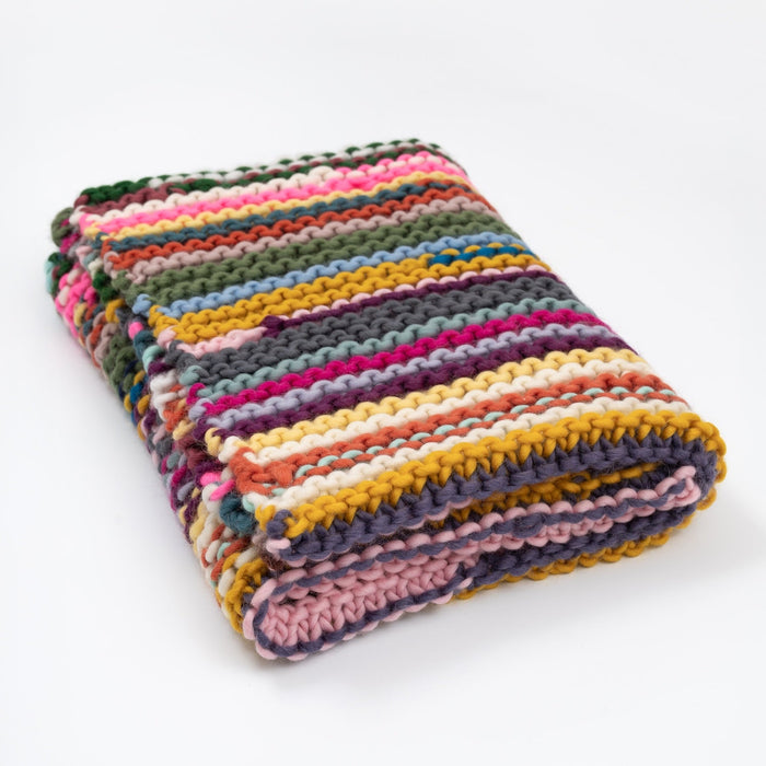 Bits and Bobs Blanket Knitting Kit - Wool Couture