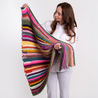 Bits and Bobs Blanket Knitting Kit - Wool Couture