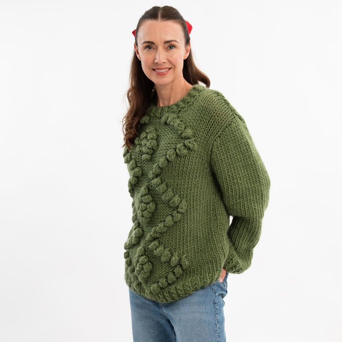 Bobble Jumper Knitting Kit - Wool Couture
