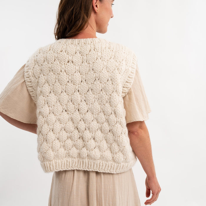 Bobble Stitch Tank Top Knitting Kit - Wool Couture