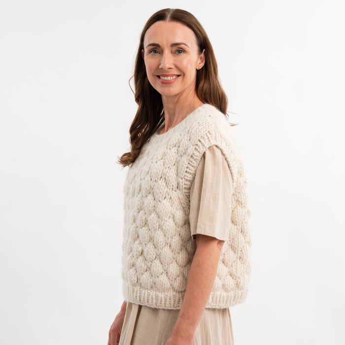 Bobble Stitch Tank Top Knitting Kit - Wool Couture