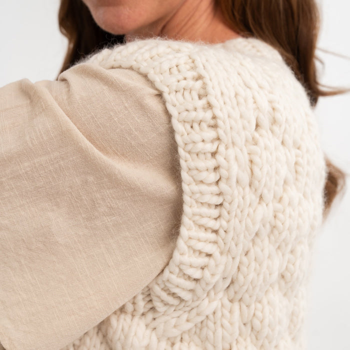 Bobble Stitch Tank Top Knitting Kit - Wool Couture