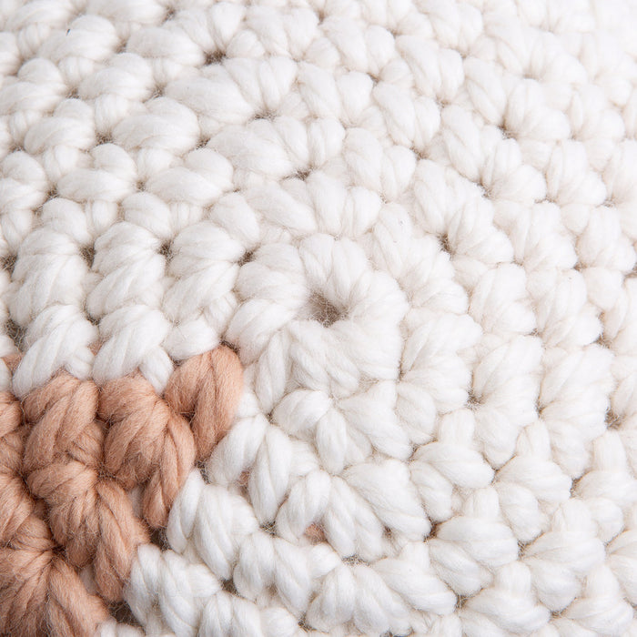 Boho Circular Cushion Cover Crochet Kit - Wool Couture