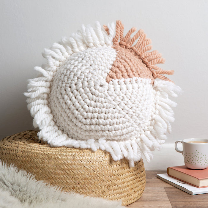 Boho Circular Cushion Cover Crochet Kit - Wool Couture