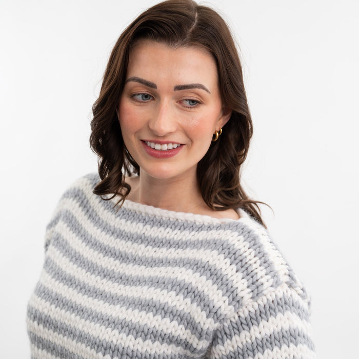 Breton Stripe Jumper Easy Knitting Kit - Wool Couture