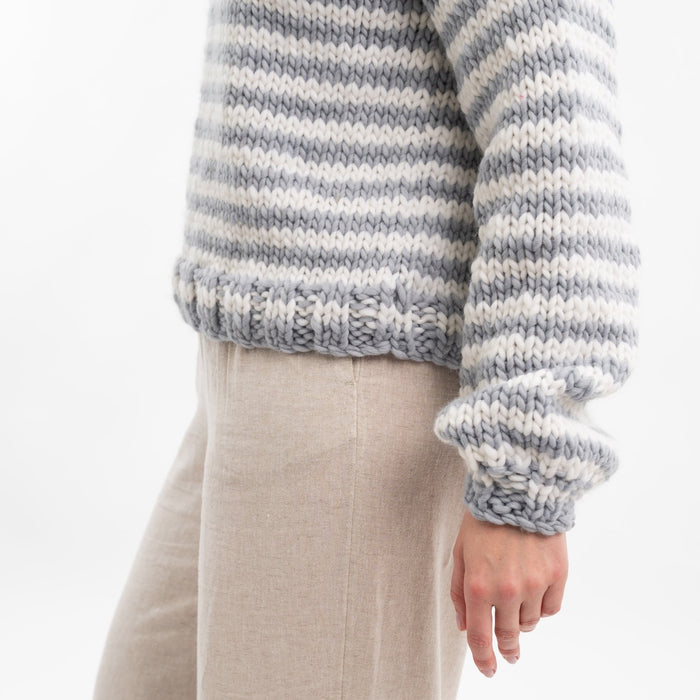 Breton Stripe Jumper Easy Knitting Kit - Wool Couture