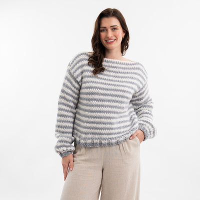 Breton Stripe Jumper Easy Knitting Kit - Wool Couture