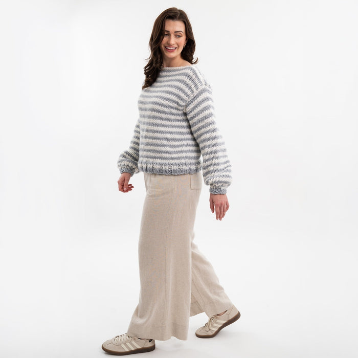 Breton Stripe Jumper Easy Knitting Kit - Wool Couture