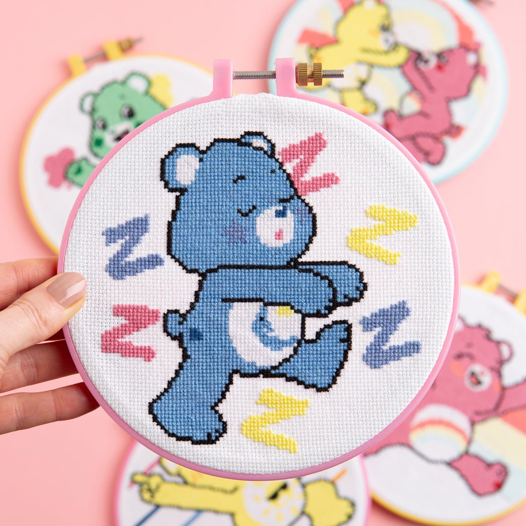 Care Bears Bedtime Bear Cross Stitch Kit Wool Couture