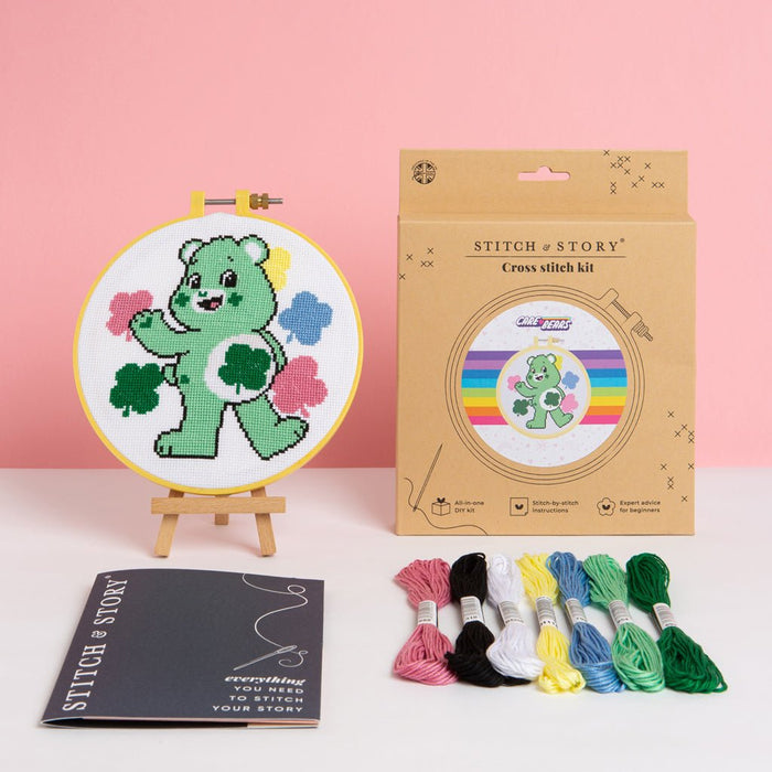 Care Bears Good Luck Bear Cross Stitch Kit - Wool Couture