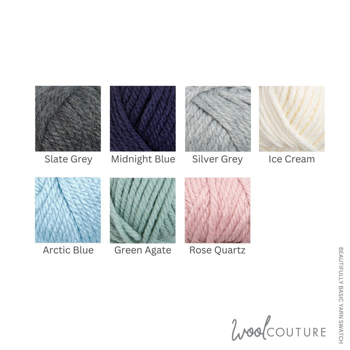 Chequered Blanket Crochet Kit - Beginner Basics - Wool Couture