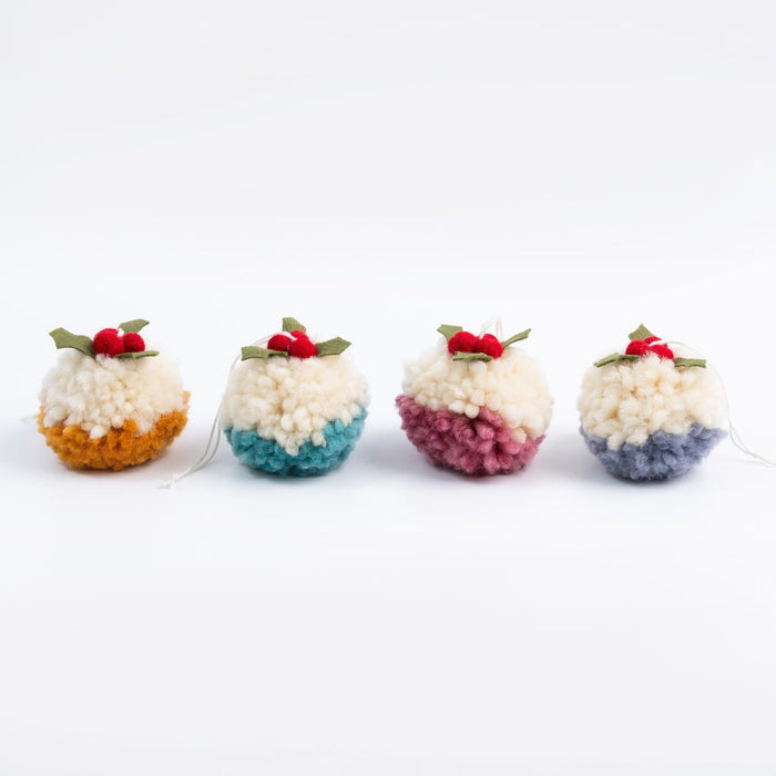 Christmas Pudding Bauble Making Kit – Makes 12 - Wool Couture