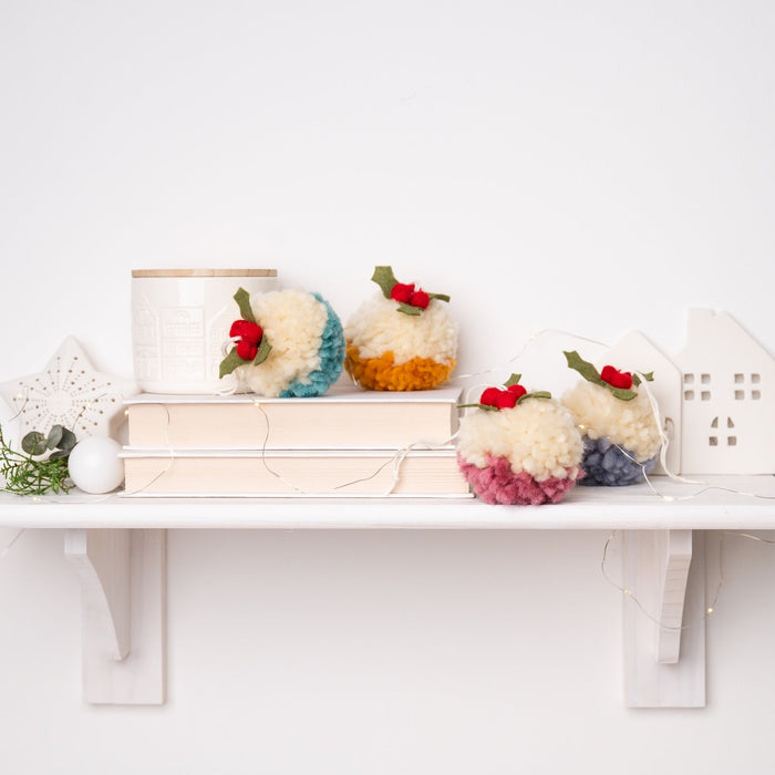 Christmas Pudding Bauble Making Kit – Makes 12 - Wool Couture