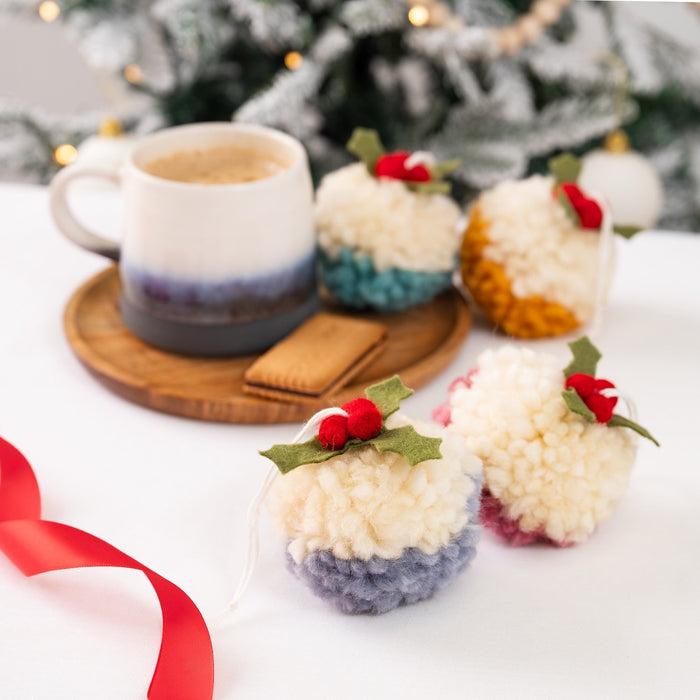 Christmas Pudding Bauble Making Kit – Makes 12 - Wool Couture