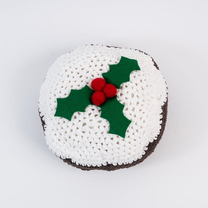 Christmas Pudding Cushion Crochet Kit - Wool Couture