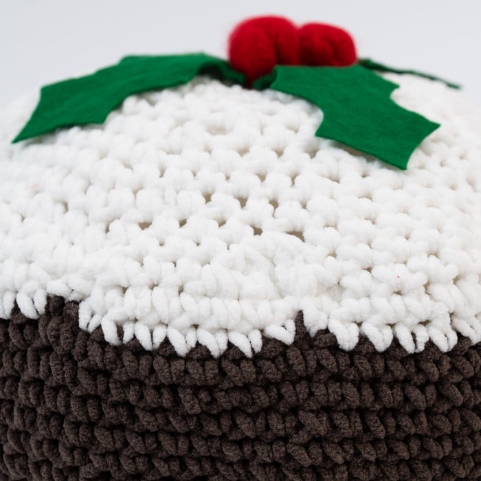 Christmas Pudding Cushion Crochet Kit - Wool Couture