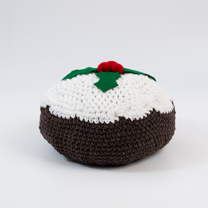 Christmas Pudding Cushion Crochet Kit - Wool Couture
